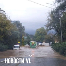 Владивостокские автобусы превращаются в лодки: как водители борются с потопами на дорогах